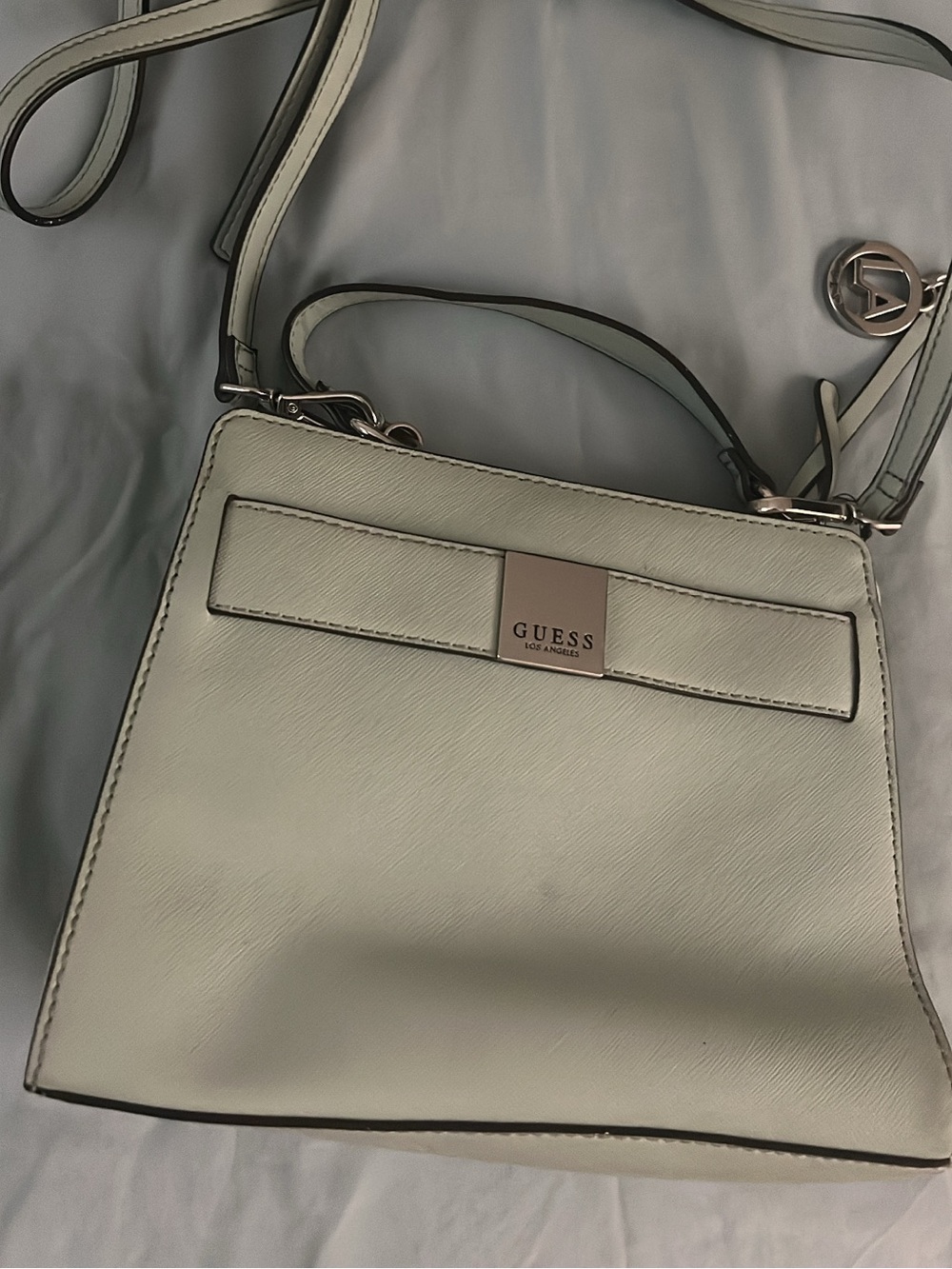 GUESS Mint Green Structured Crossbody Bag